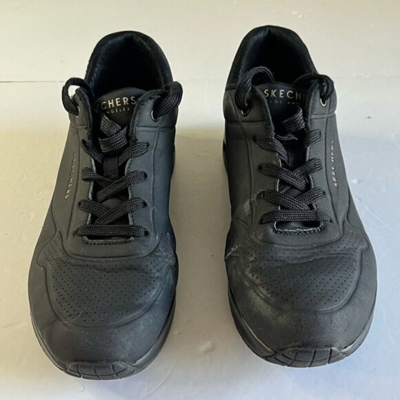 Skechers Men’s Black Athletic Sneakers Size 10 (EU 40) Air Cooled Memory Foam - Picture 5 of 16